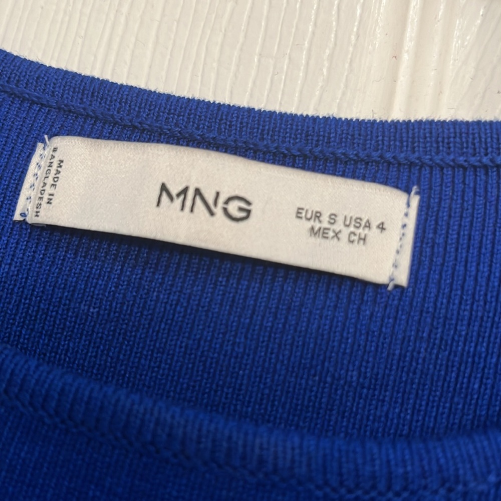 MANGO Short Knitted Blue Dress💙 - Picture 6 of 9